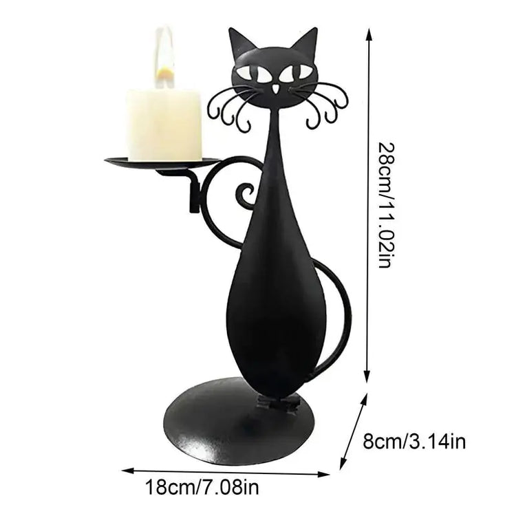 Black-Cat-Candle-Holder-Uniquely-Yours-Designs-84360788 - Uniquely Yours Designs