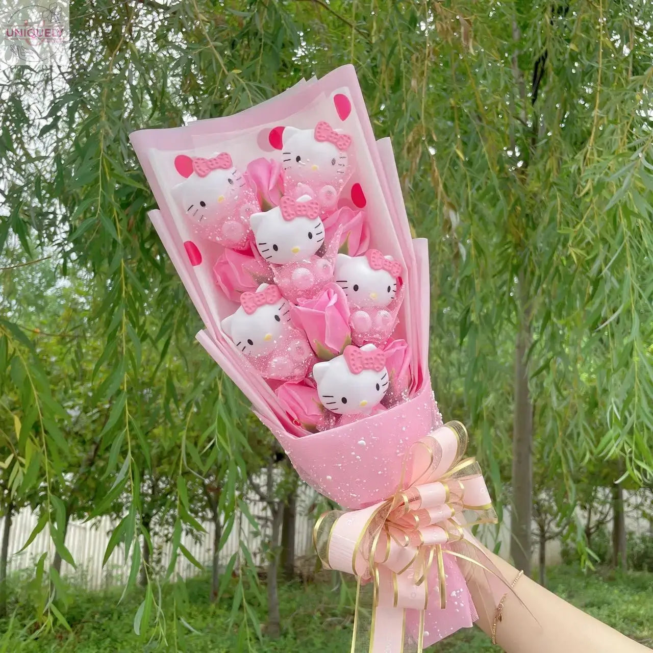 Plush Dolls Flower Bouquet Uniquely Yours Designs