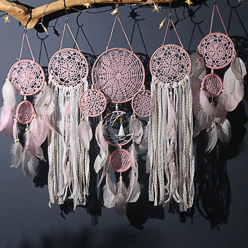 5pcs/set Dream Catchers Boho Home Decor Macrame Dream catchers Uniquely Yours Designs