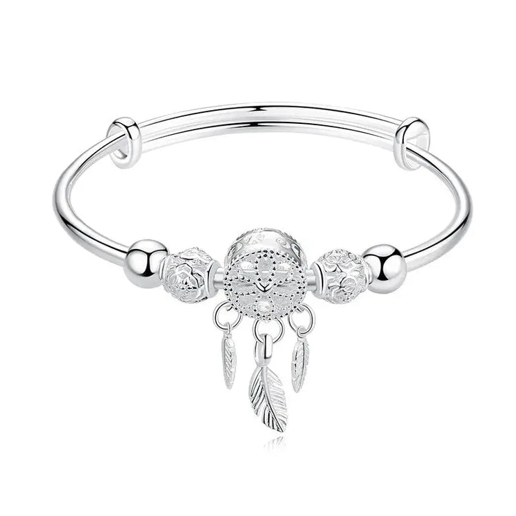 Sterling-Silver-Dreamcatcher-Charm-Bracelet-Uniquely-Yours-Designs-84428912 - Uniquely Yours Designs