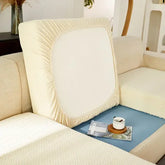 Modern cream textured sofa with removable cushion cover, inviting cozy home décor upgrade