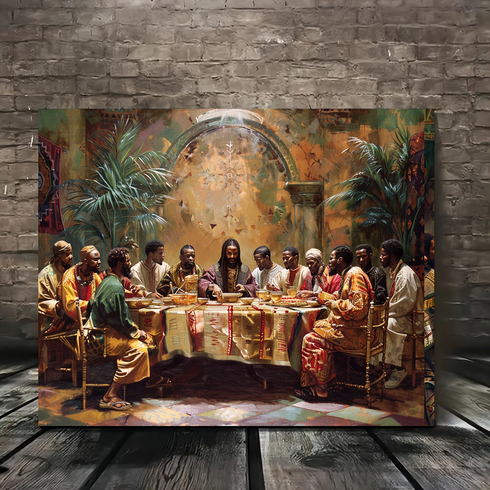 High Quality Black Last Dinner Canvas Wall Art