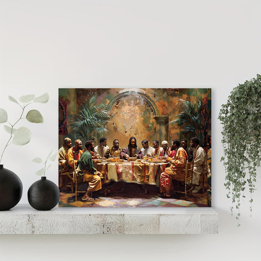 High Quality Black Last Dinner Canvas Wall Art