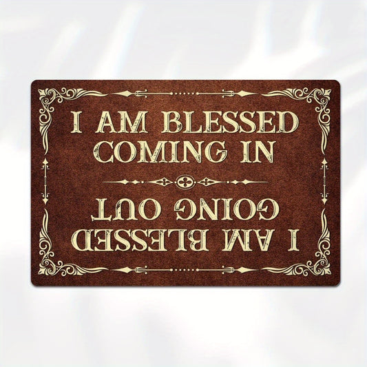 Doormat for Inside/Outside Entry - I Am Blessed