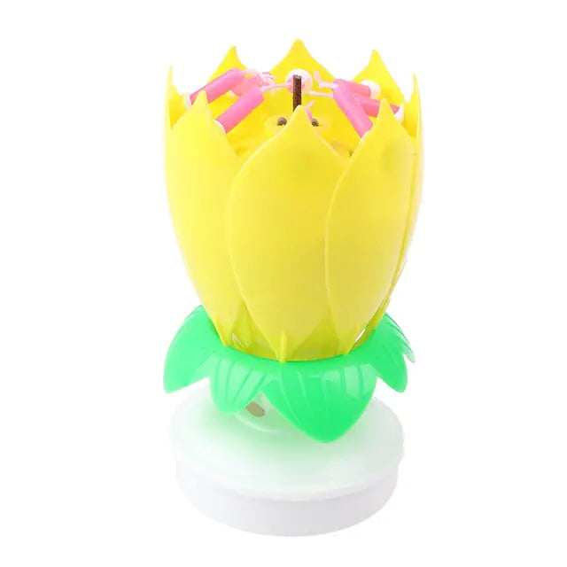 Lotus Music Birthday Candle Uniquely Yours Designs