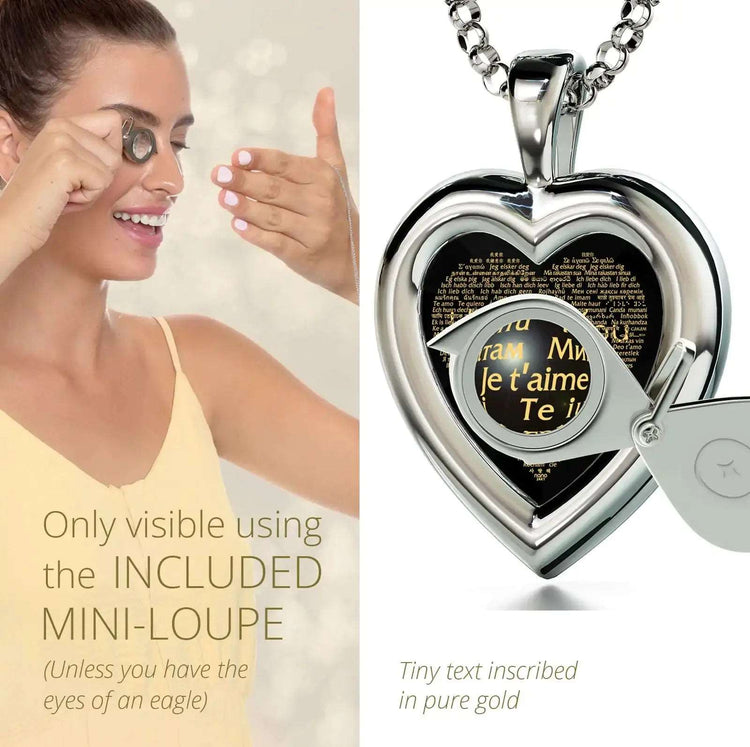 925-Silver-Heart-Jewelry-Set-I-Love-You-Necklace-in-120-Languages-and-Crystal-Earrings-Uniquely-Yours-Designs-84425616_3df007cf-b4a1-4300-b820-030213869b6c - Uniquely Yours Designs