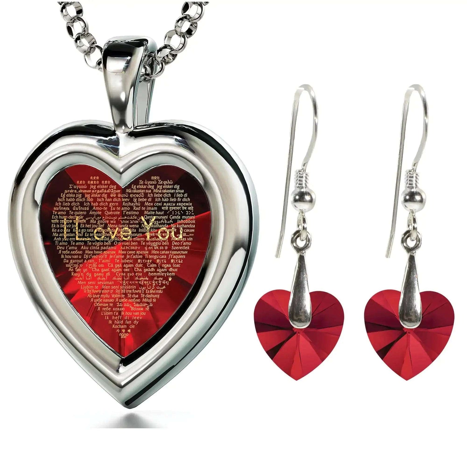 925-Silver-Heart-Jewelry-Set-I-Love-You-Necklace-in-120-Languages-and-Crystal-Earrings-Uniquely-Yours-Designs-84427265_6edf5bed-1720-41eb-9efd-cbd079792a63 - Uniquely Yours Designs