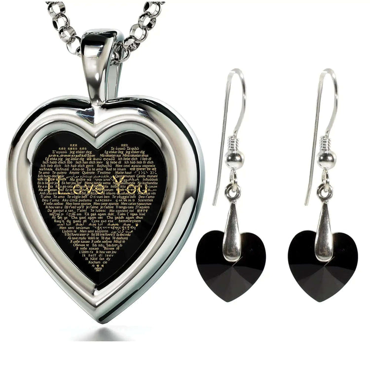 925-Silver-Heart-Jewelry-Set-I-Love-You-Necklace-in-120-Languages-and-Crystal-Earrings-Uniquely-Yours-Designs-84427345_c436c77d-2665-4d20-bdc5-8c75b72e48cb - Uniquely Yours Designs