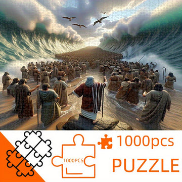 1000pcs Biblical Scene Puzzle - Moses Parting the Red Sea