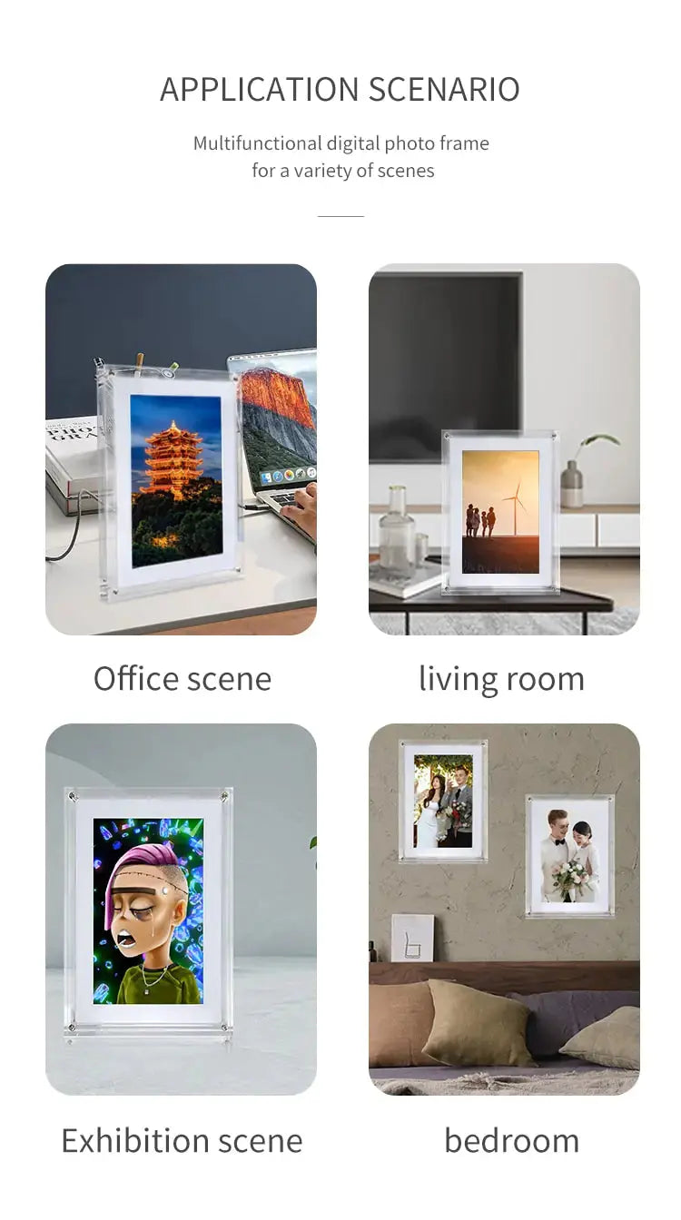 Acrylic Digital Photo Frame Uniquely Yours Designs