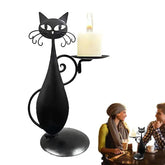 Black-Cat-Candle-Holder-Uniquely-Yours-Designs-84360250 - Uniquely Yours Designs