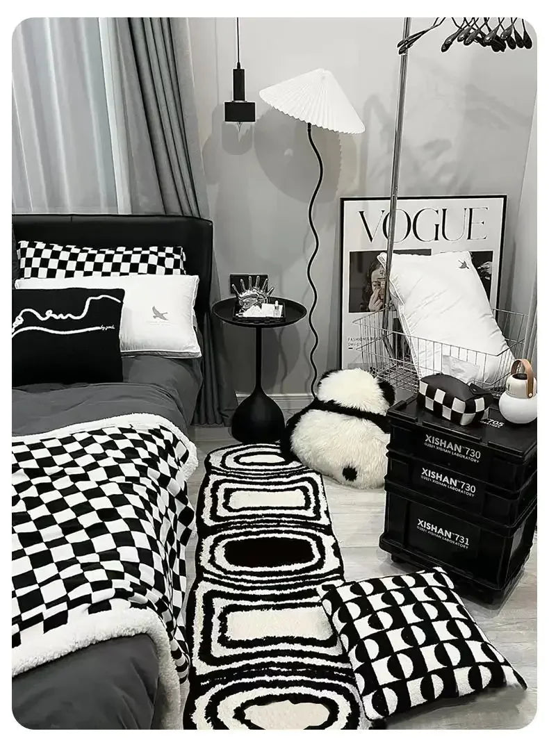 Black-_-White-Runner-Rugs-Uniquely-Yours-Designs-84278251 - Uniquely Yours Designs