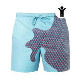 Children-Encounter-Water-Change-Color-Beach-Shorts-Swim-Trunks-Uniquely-Yours-Designs-84464488 - Uniquely Yours Designs