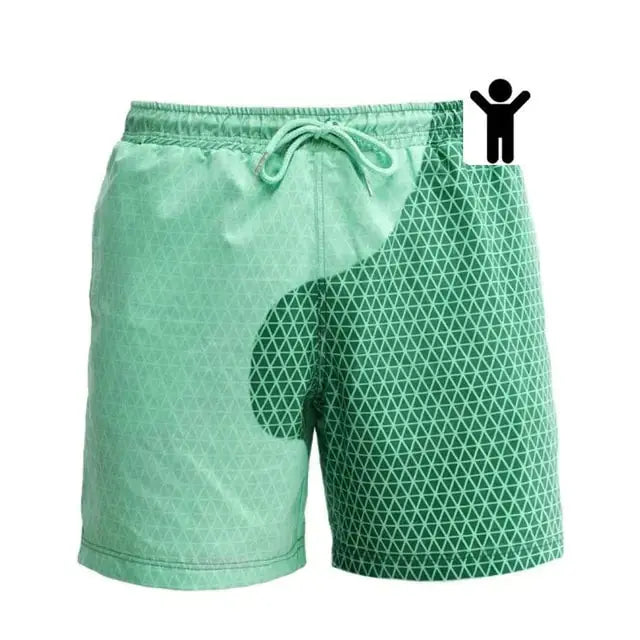 Children-Encounter-Water-Change-Color-Beach-Shorts-Swim-Trunks-Uniquely-Yours-Designs-84464622 - Uniquely Yours Designs