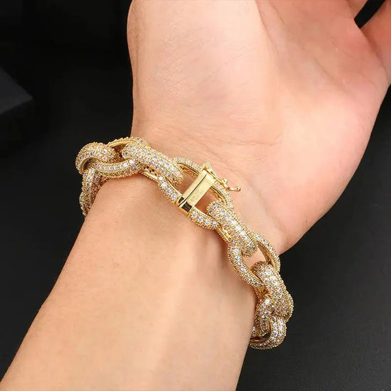 Heavy-Rock-Iced-Out-Cuban-Charm-Bracelets-Uniquely-Yours-Designs-84423344 - Uniquely Yours Designs
