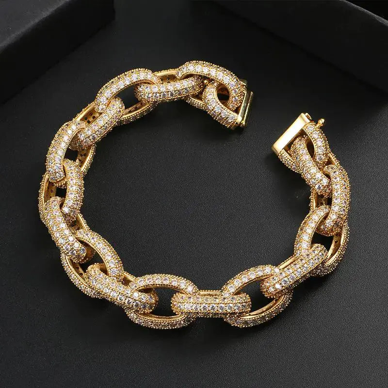 Heavy-Rock-Iced-Out-Cuban-Charm-Bracelets-Uniquely-Yours-Designs-84423533 - Uniquely Yours Designs