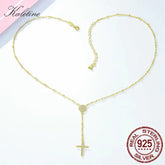 KALETINE-925-Sterling-Silver-Rosary-Necklaces-Trendy-Gold-Jewelry-Cross-Charms-Turkey-Evil-Eye-Necklace-Women-Accessories-Men-Uniquely-Yours-Designs-84420557 - Uniquely Yours Designs