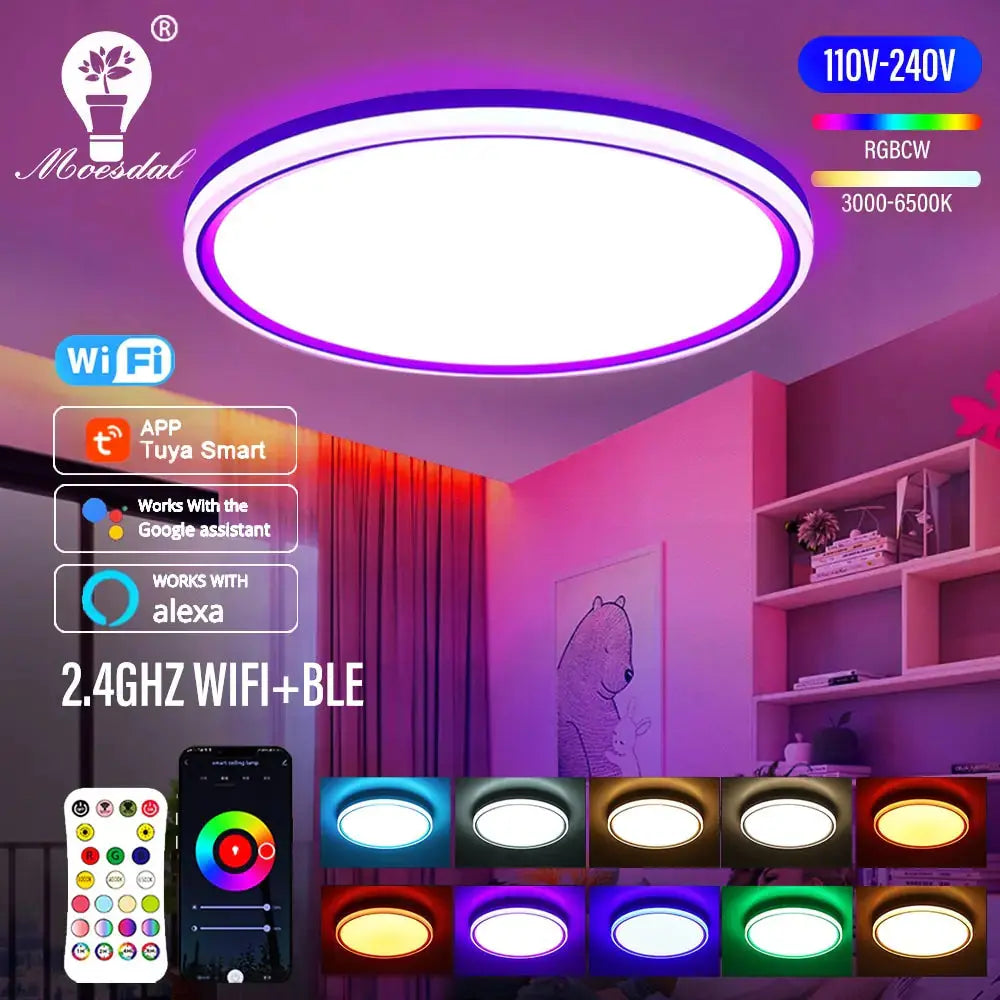 Living-Room-24W-Slim-Ceiling-Light-Uniquely-Yours-Designs-84409766 - Uniquely Yours Designs