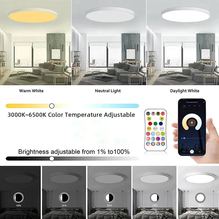 Living-Room-24W-Slim-Ceiling-Light-Uniquely-Yours-Designs-84410257 - Uniquely Yours Designs