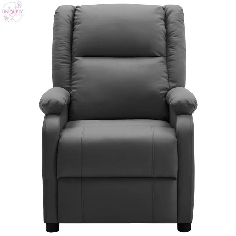 Massage-Recliner-Anthracite-Faux-Leather-Doba-84310236 - Uniquely Yours Designs