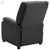 Massage-Recliner-Anthracite-Faux-Leather-Doba-84310312