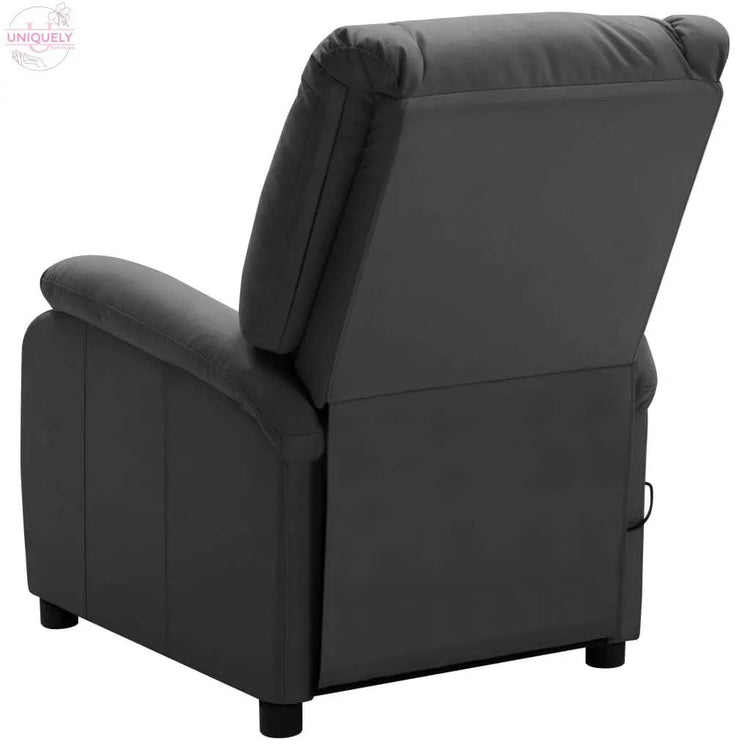 Massage-Recliner-Anthracite-Faux-Leather-Doba-84310312