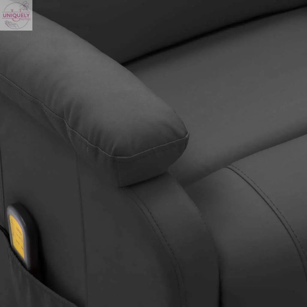 Massage-Recliner-Anthracite-Faux-Leather-Doba-84310549 - Uniquely Yours Designs