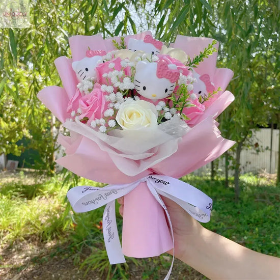 Plush-Dolls-Flower-Bouquet-Uniquely-Yours-Designs-84373615 - Uniquely Yours Designs