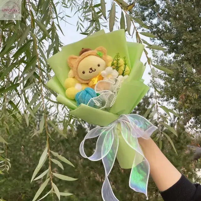 Plush-Dolls-Flower-Bouquet-Uniquely-Yours-Designs-84375465 - Uniquely Yours Designs