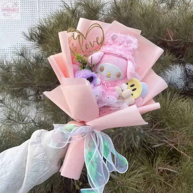 Plush-Dolls-Flower-Bouquet-Uniquely-Yours-Designs-84376344 - Uniquely Yours Designs