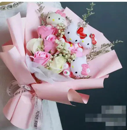 Plush-Dolls-Flower-Bouquet-Uniquely-Yours-Designs-84376616 - Uniquely Yours Designs