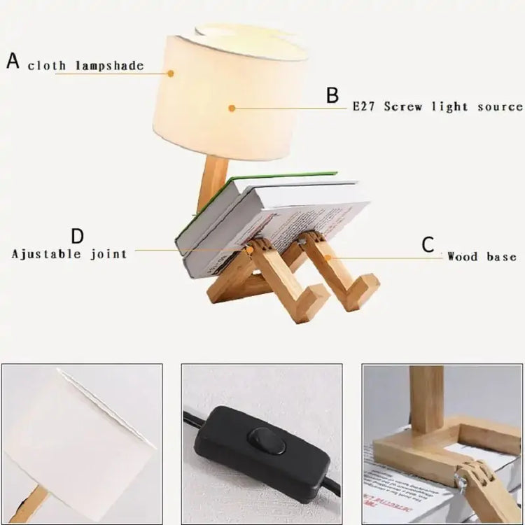 Robot-Shape-Table-Lamp-Uniquely-Yours-Designs-84418931 - Uniquely Yours Designs