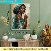 Beautiful African Women Jigsaw Puzzle - Scratch-Resistant, Advanced Skill Level, White Paper Pieces - Affordable Design for a