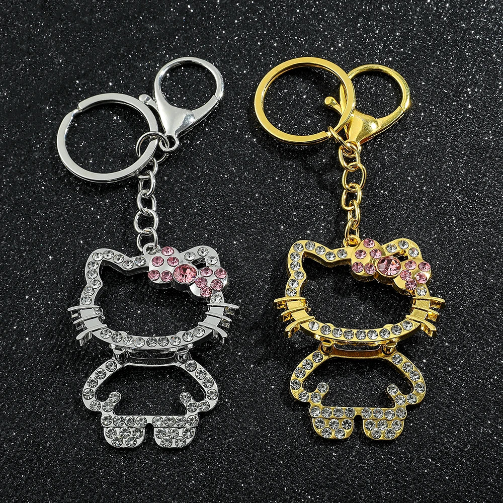 Sanrio Hello Kitty Rhinestones Keychain Phone Accessory