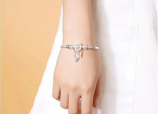 Sterling-Silver-Dreamcatcher-Charm-Bracelet-Uniquely-Yours-Designs-84428454 - Uniquely Yours Designs