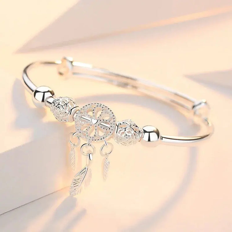 Sterling-Silver-Dreamcatcher-Charm-Bracelet-Uniquely-Yours-Designs-84428527 - Uniquely Yours Designs