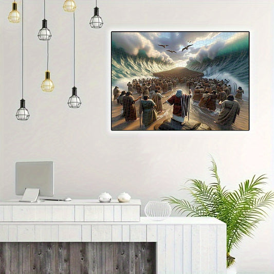 1000pcs Biblical Scene Puzzle - Moses Parting the Red Sea