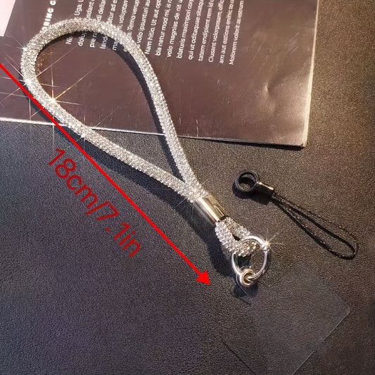 Full Diamond Mobile Phone Lanyard | Rhinestone Wrist Mobile Phone Chain