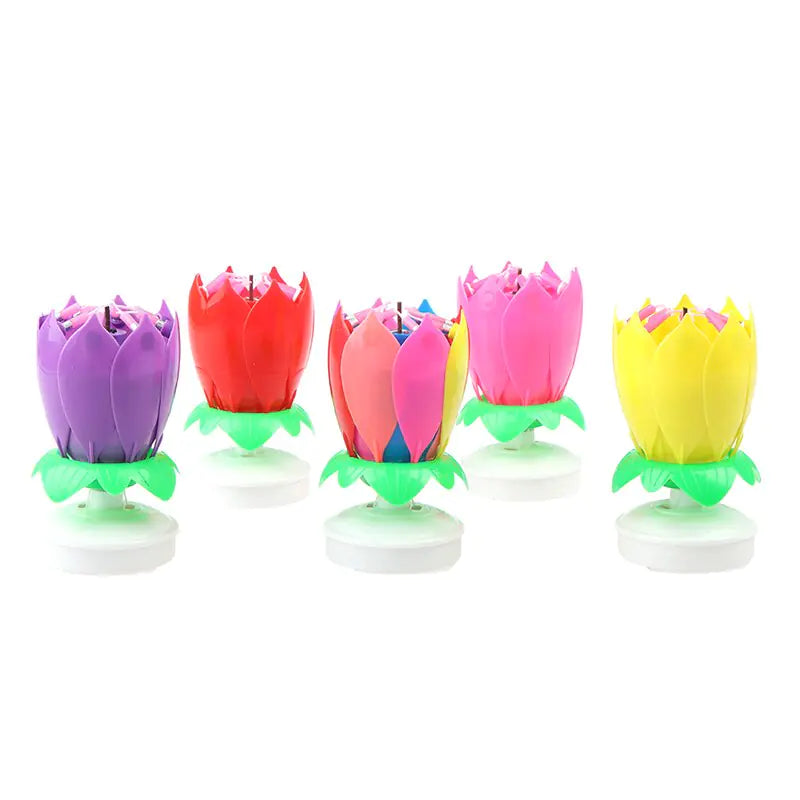 Lotus Music Birthday Candle Uniquely Yours Designs