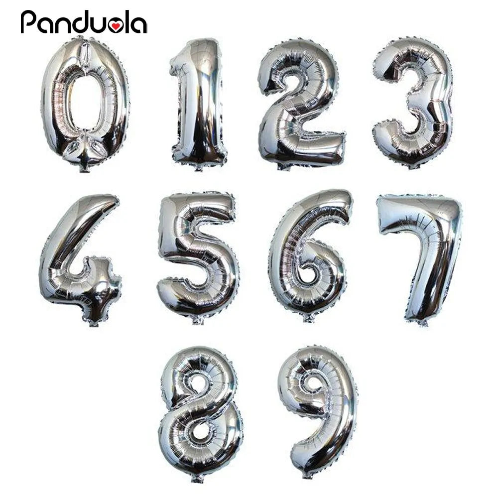 Rose Gold Number Balloon Party Decor Uniquely Yours Designs